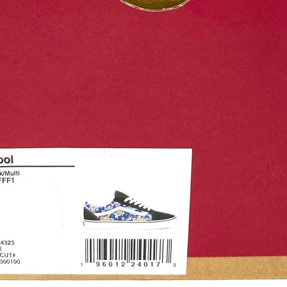 VANS Old Skool Floral Black Shoes Men's Size Canvas Suede Sneakers VN0A5KRFFF1 - Picture 8 of 10